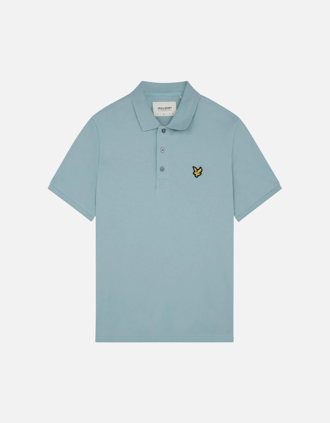 Lyle & Scott Branded Chest Logo Away Blue Polo Shirt, 6 of 5