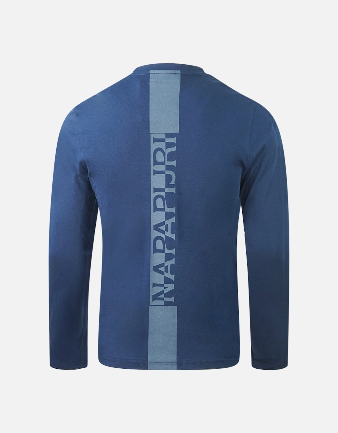 S-SURF LS Logo Medieval Blue Long Sleeve T-Shirt