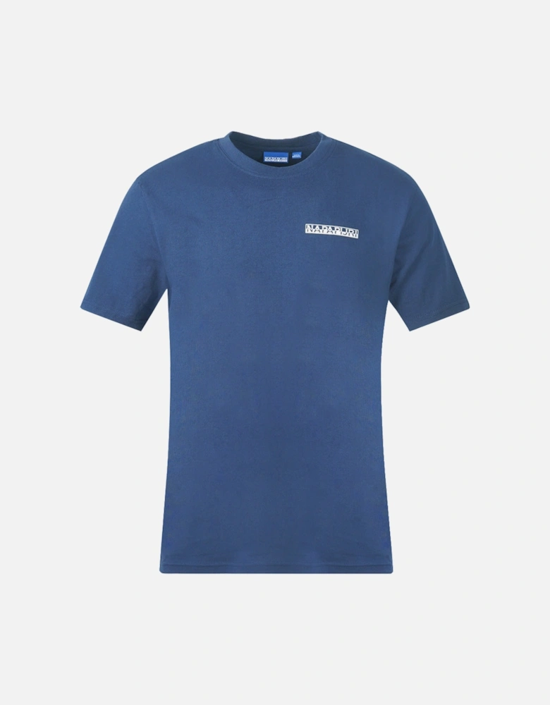 S-SURF SS Logo Medieval Blue T-Shirt