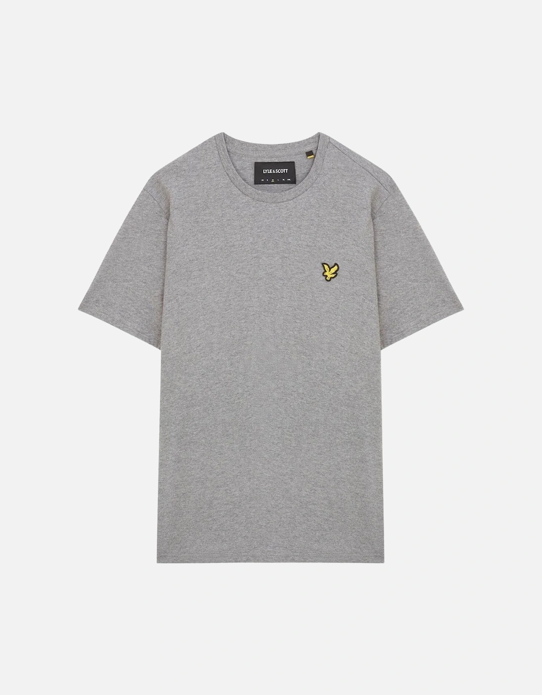 Lyle & Scott Branded Chest Logo Mid Grey Marl T-Shirt, 2 of 1