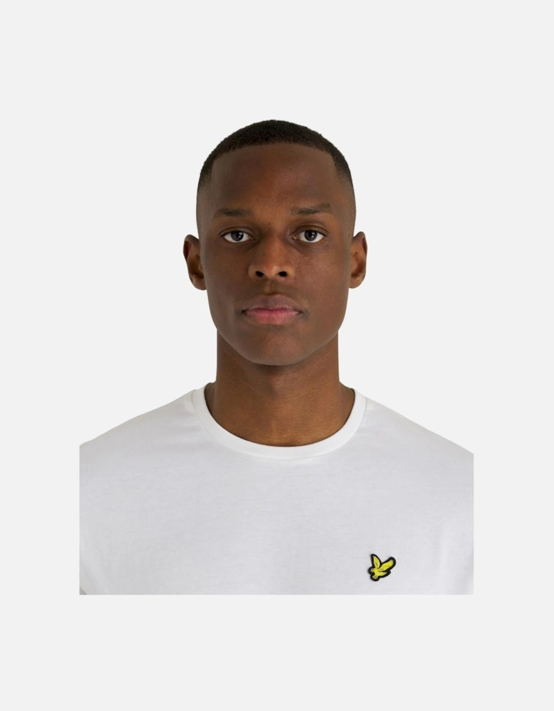 Lyle & Scott Branded Chest Logo White T-Shirt