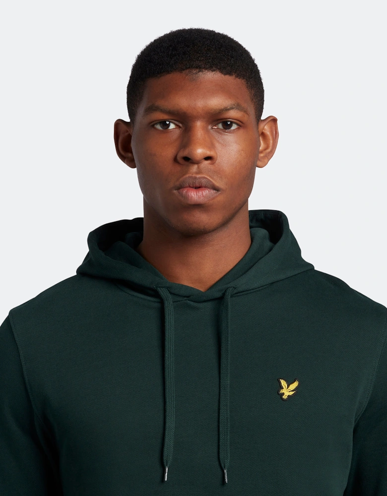 Lyle & Scott Branded Dark Green Pull-over Hoodie