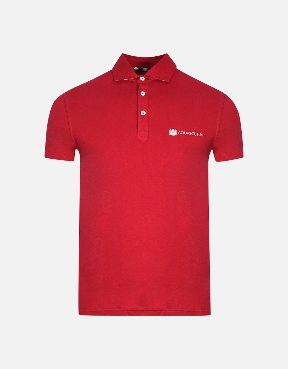 Aldis Crest Block Logo Red Polo Shirt, 3 of 2