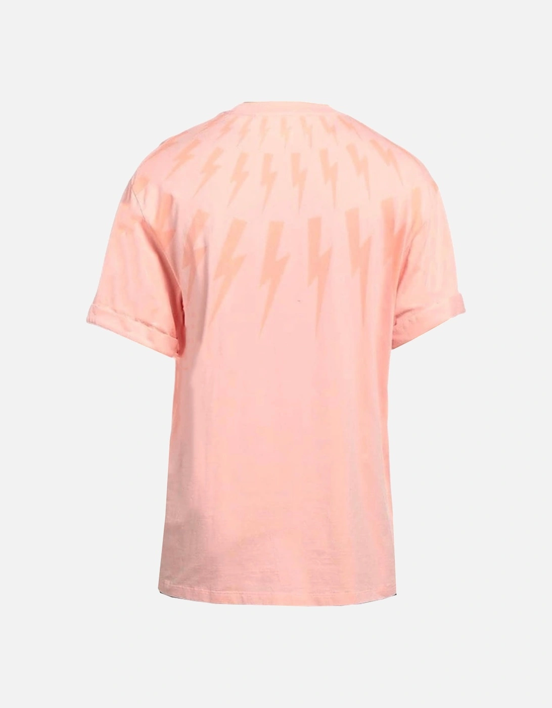 Fair Isle Thunderbolt Oversize Salmon T-Shirt