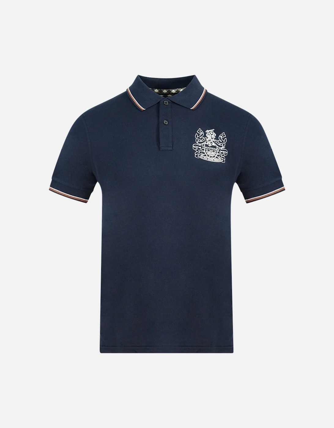 Aldis Crest Blue Polo Shirt, 3 of 2