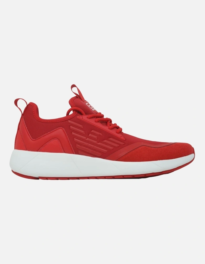 Eagle Logo Lace Runner Red Trainers