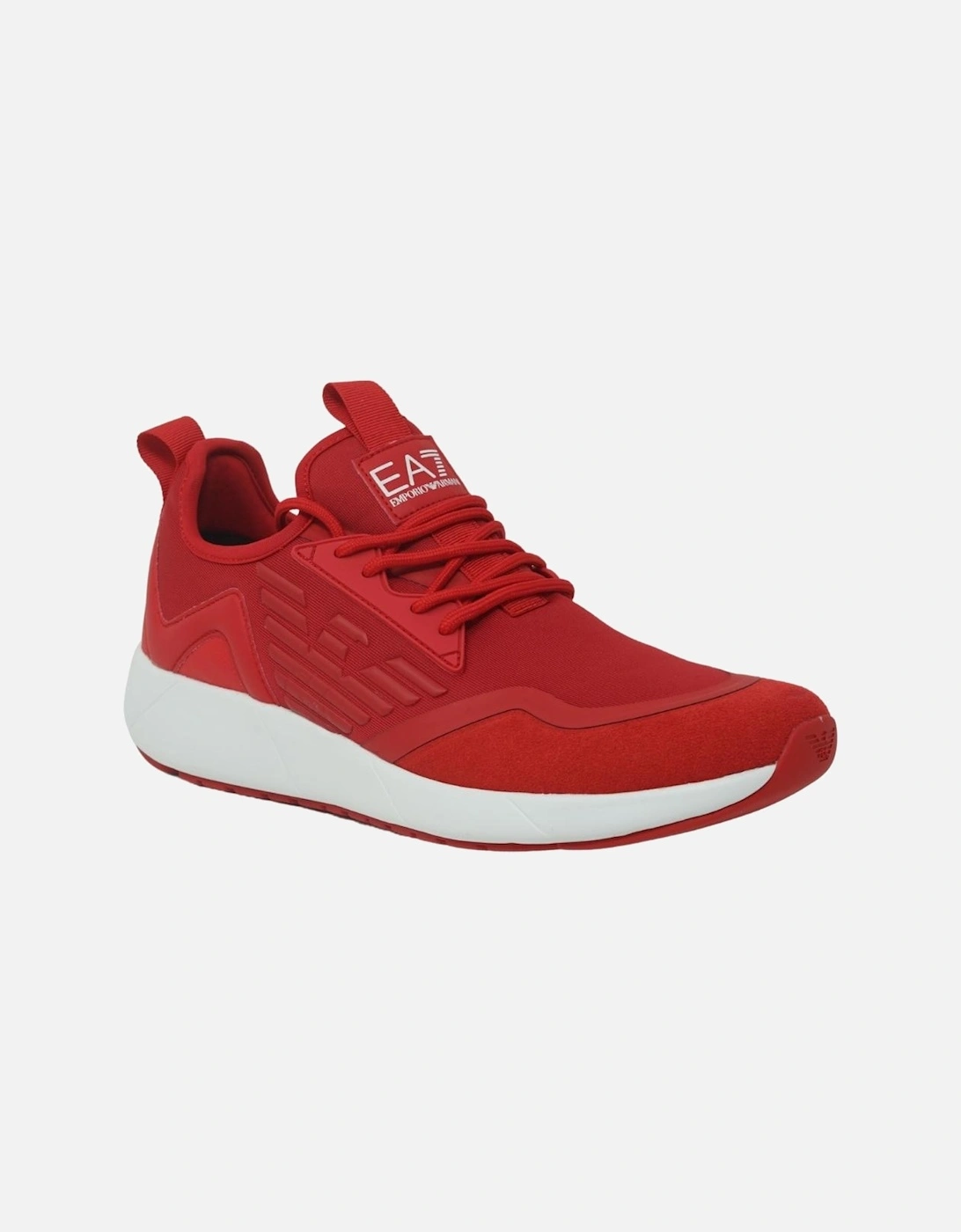 Eagle Logo Lace Runner Red Trainers