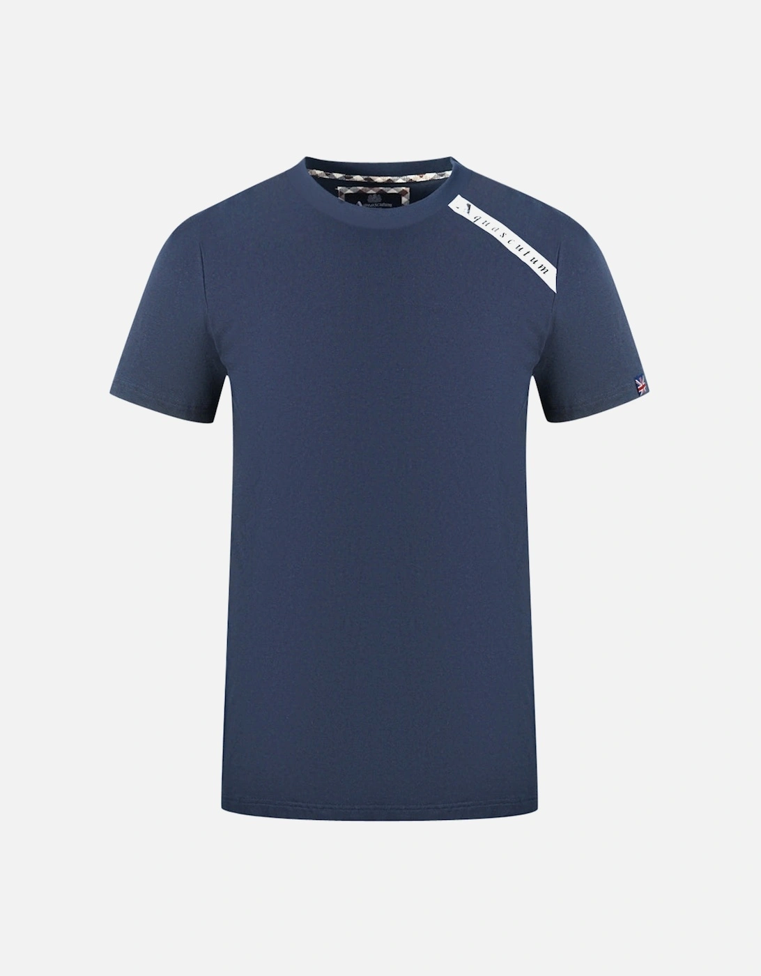 Shoulder Brand Logo Navy Blue T Shirt, 3 of 2