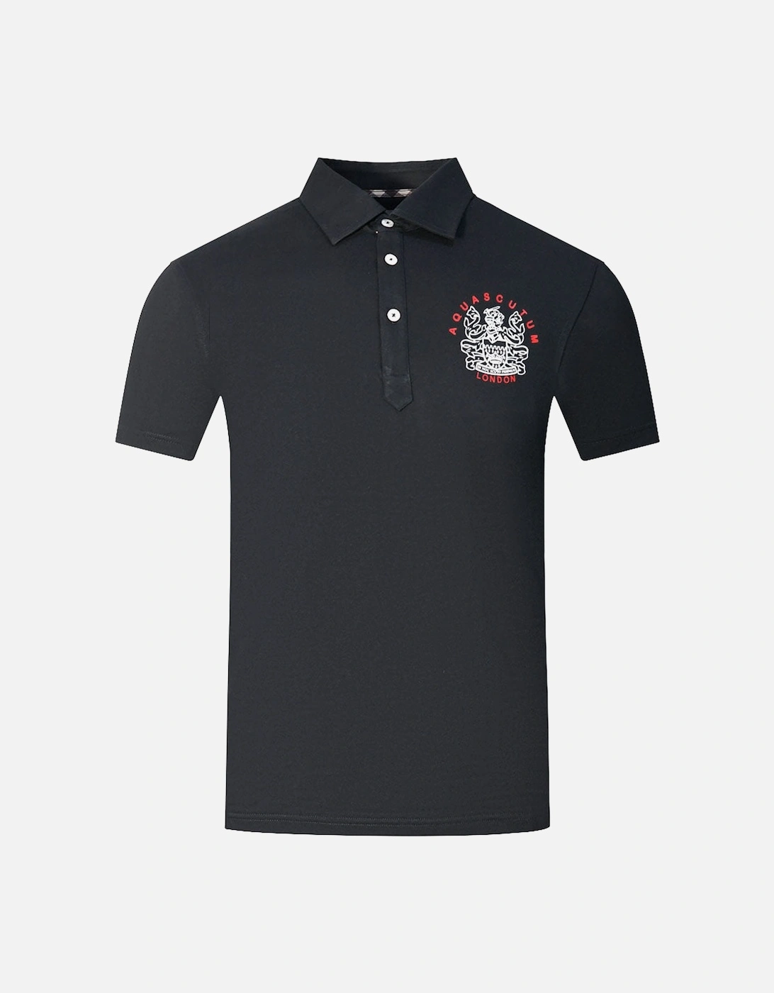 Aldis London Logo Black Polo Shirt, 3 of 2