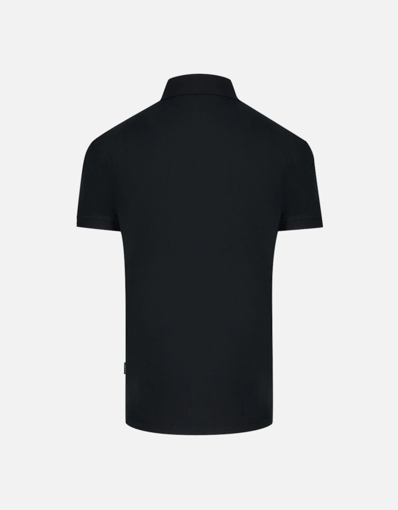 Aldis Brand London Logo Black Polo Shirt