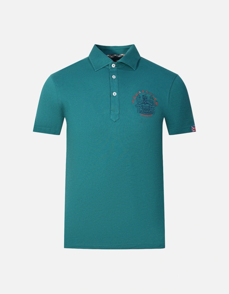 Aldis London Logo Green Polo Shirt