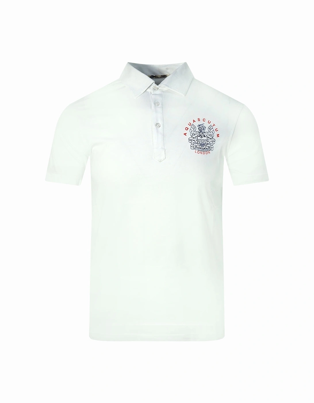 Aldis London Logo White Polo Shirt, 3 of 2