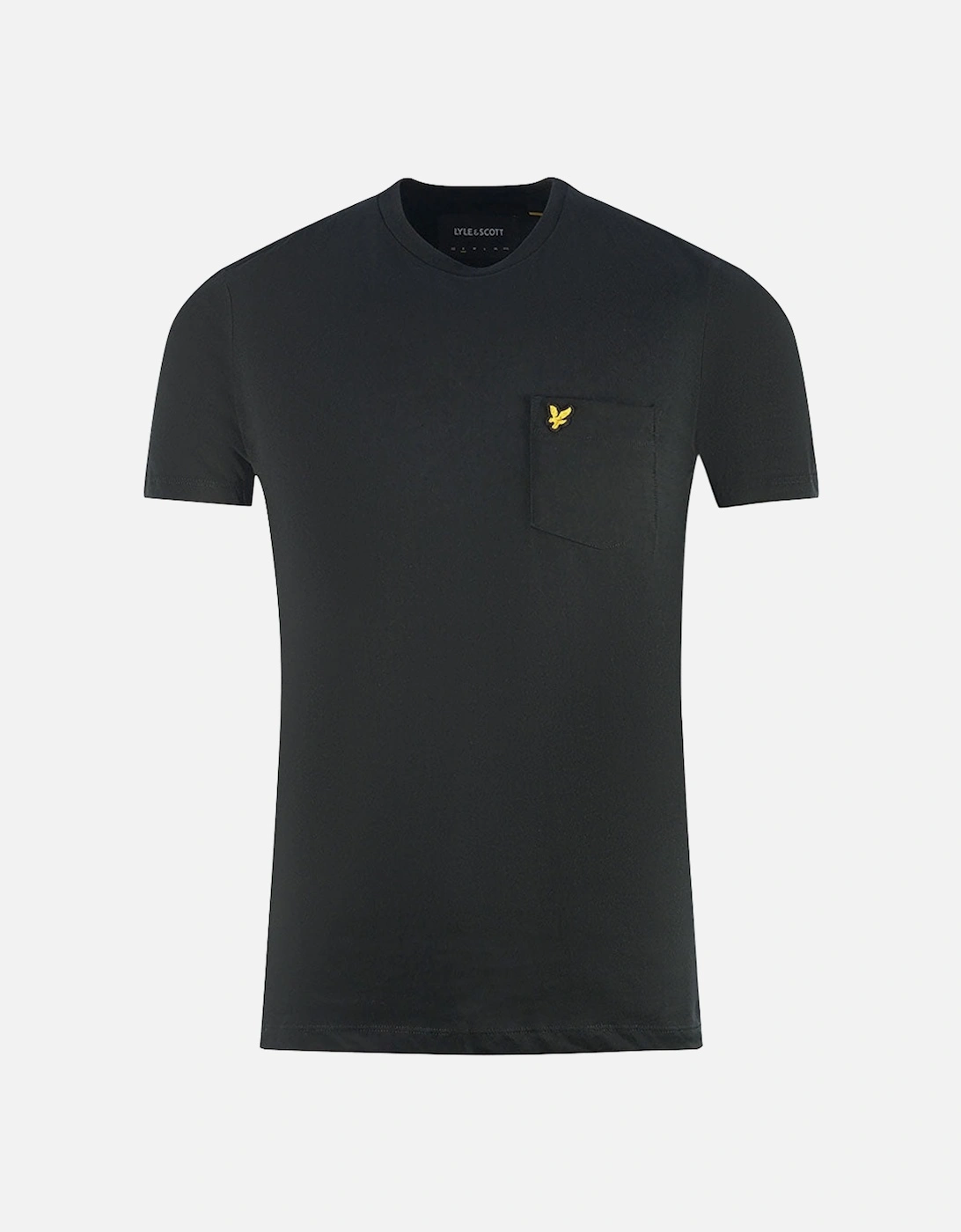 Lyle & Scott Chest Pocket Brand Logo Black T-Shirt, 3 of 2