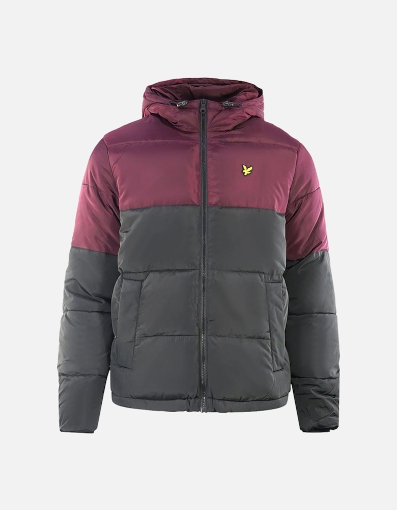 Lyle & Scott Colourblock Puffer Black Jacket