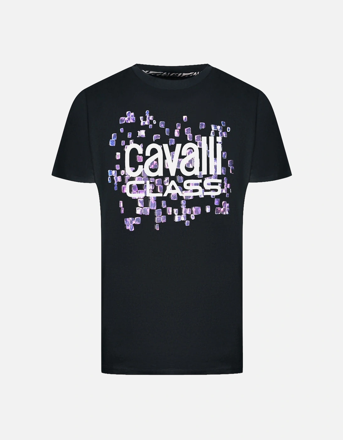Cavalli Class Scales Design Logo Black T-Shirt, 3 of 2