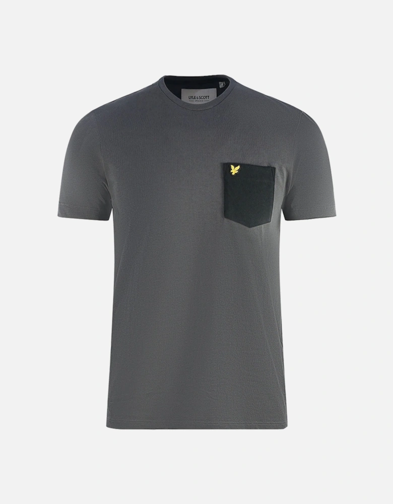 Lyle & Scott Contrast Pocket Dark Grey T-Shirt