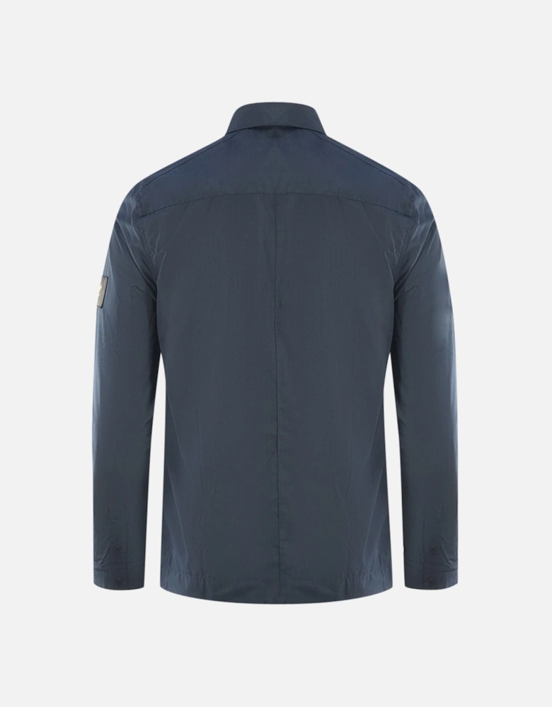Lyle & Scott Cotton Ripstop Navy Blue Overshirt Jacket