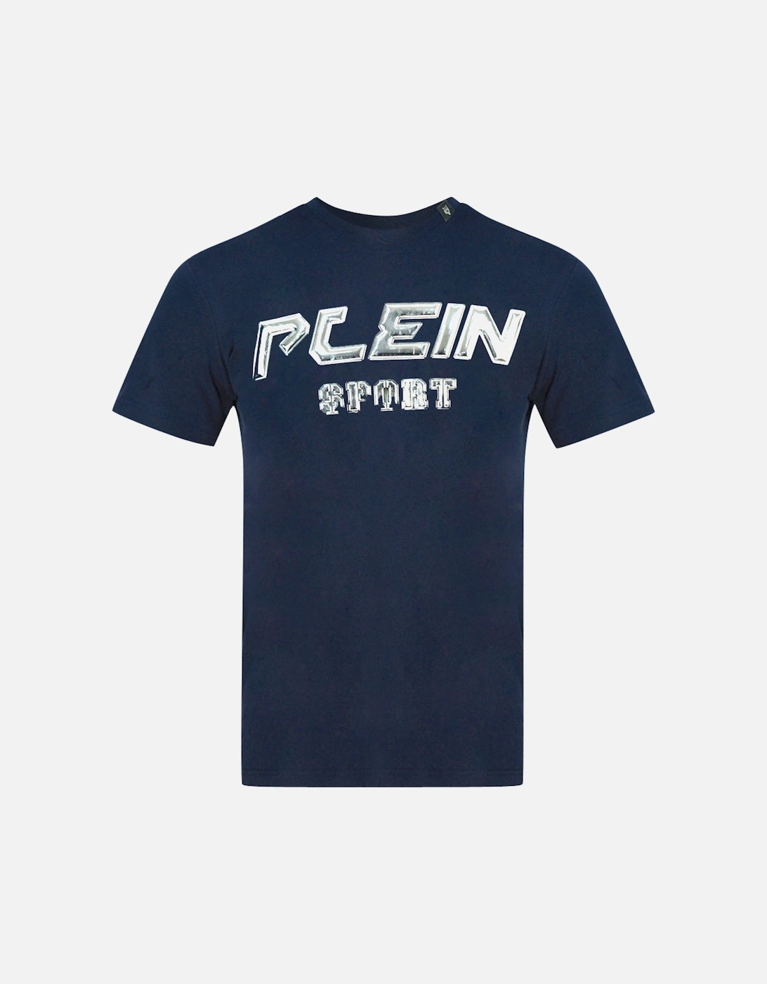 Plein Sport Black 3D Logo Navy Blue T-Shirt