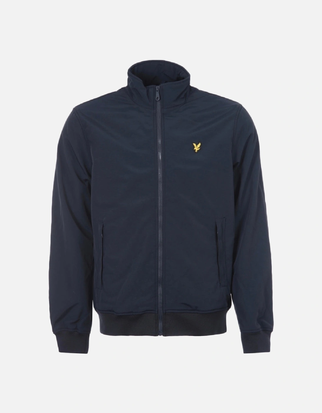 Lyle & Scott Fleece Lined Funnel Neck Navy Jacket, 3 of 2