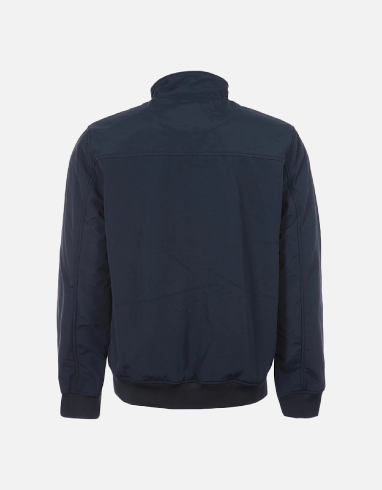 Lyle & Scott Fleece Lined Funnel Neck Navy Jacket