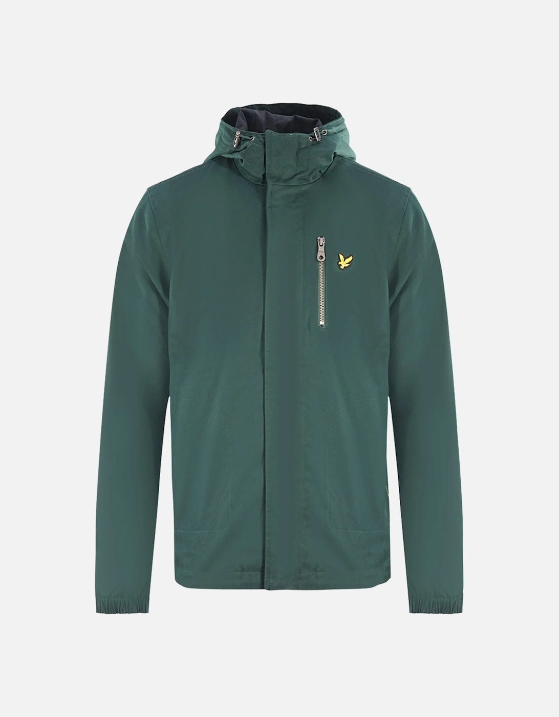 Lyle & Scott Hooded Curved Hem Green Jacket, 3 of 2