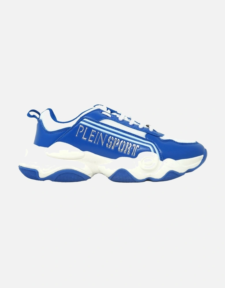 Plein Sport Bold Brand Logo Blue Sneakers