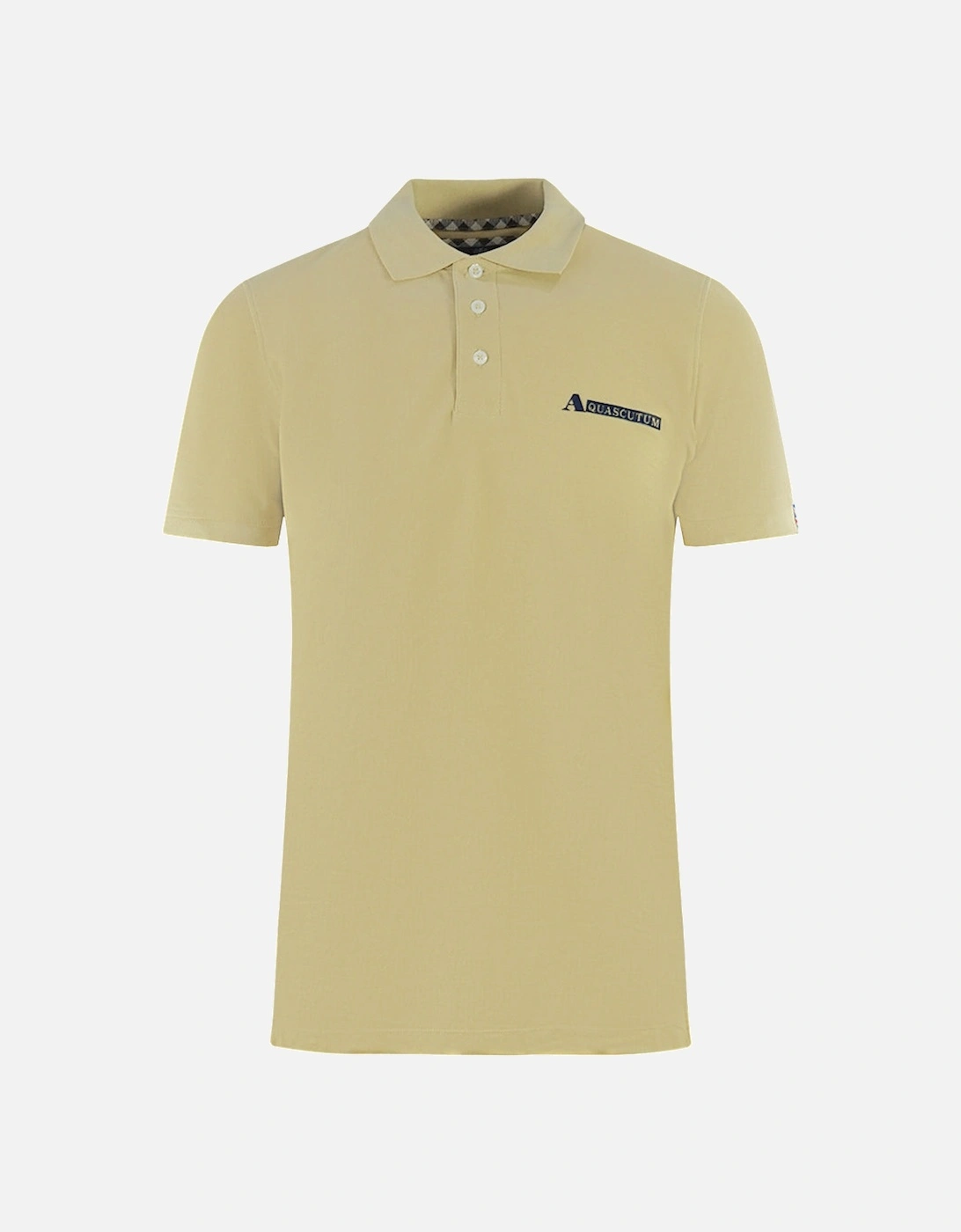 Boxed Logo Beige Polo Shirt, 3 of 2