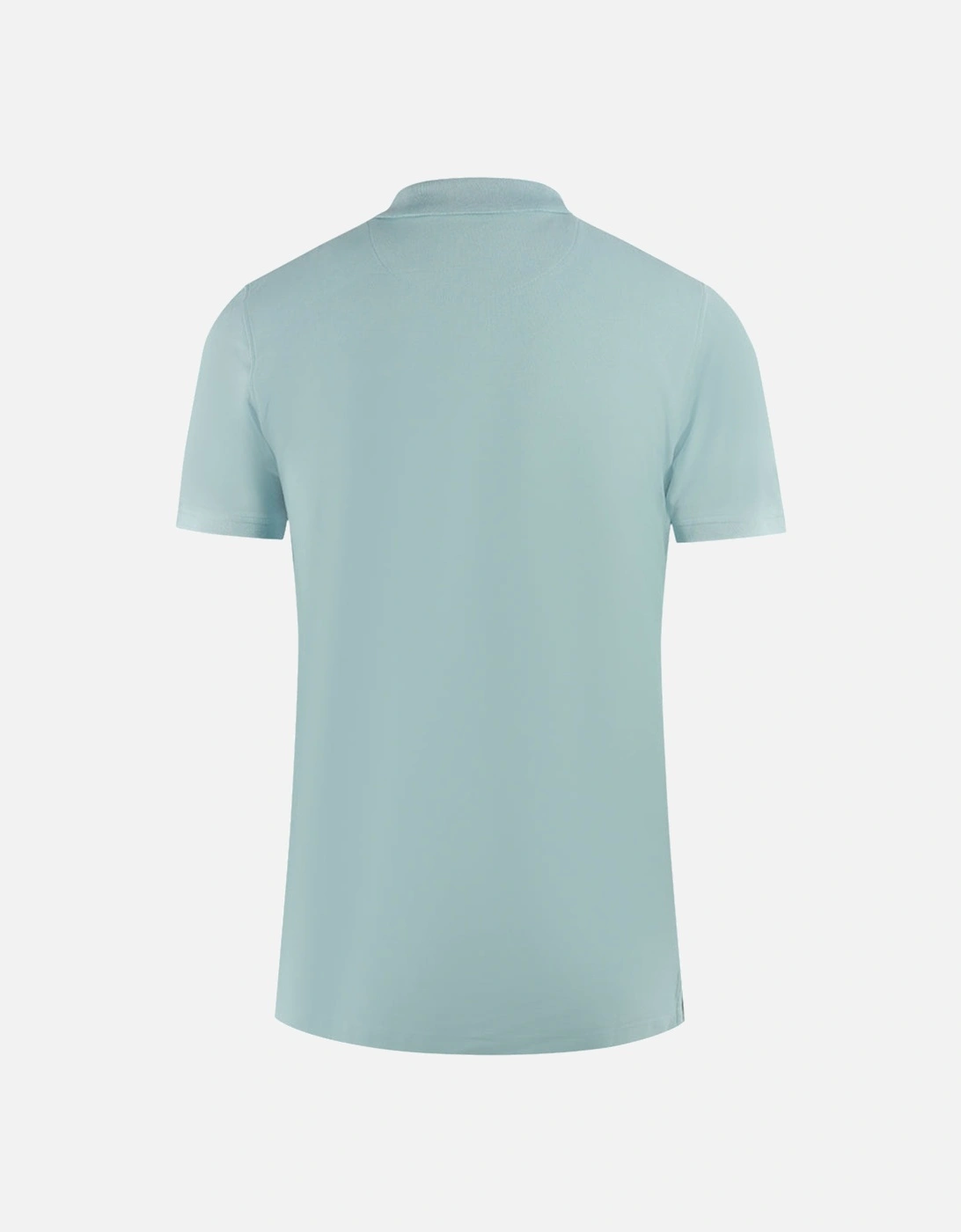 Boxed Logo Light Blue Polo Shirt