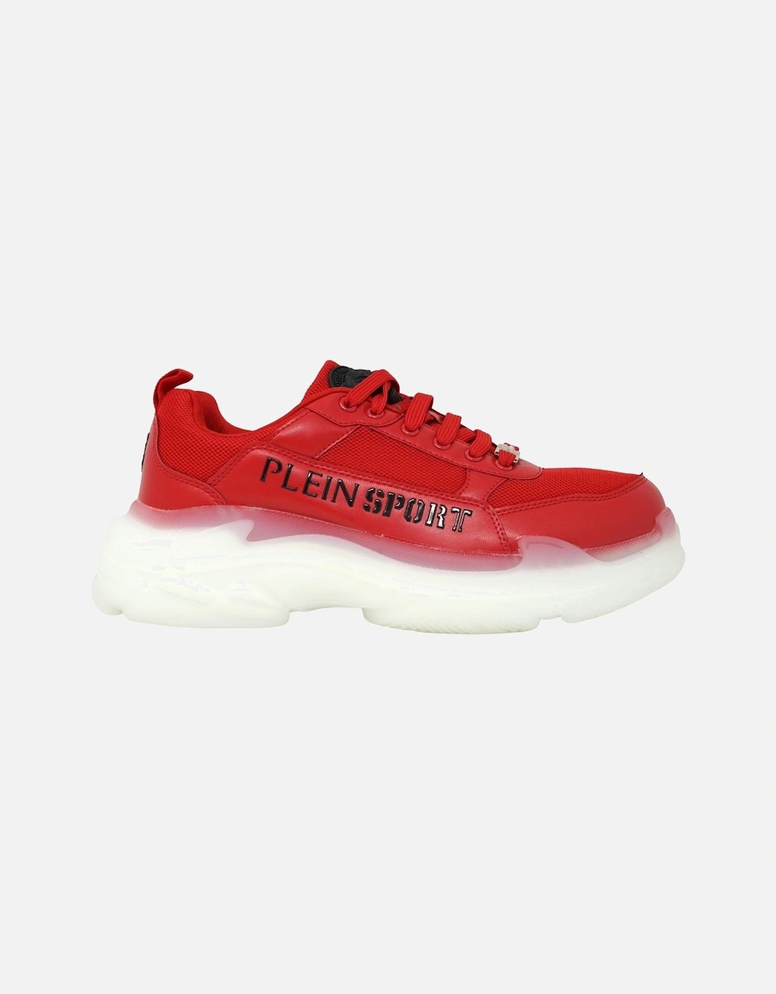 Plein Sport Brand Logo Red Sneakers, 5 of 4