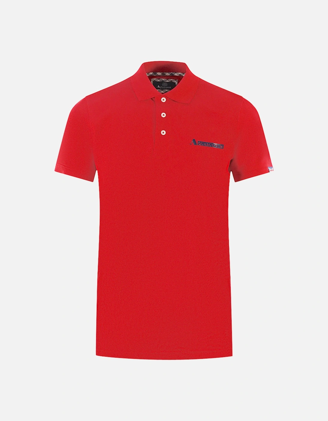 Boxed Logo Red Polo Shirt, 3 of 2