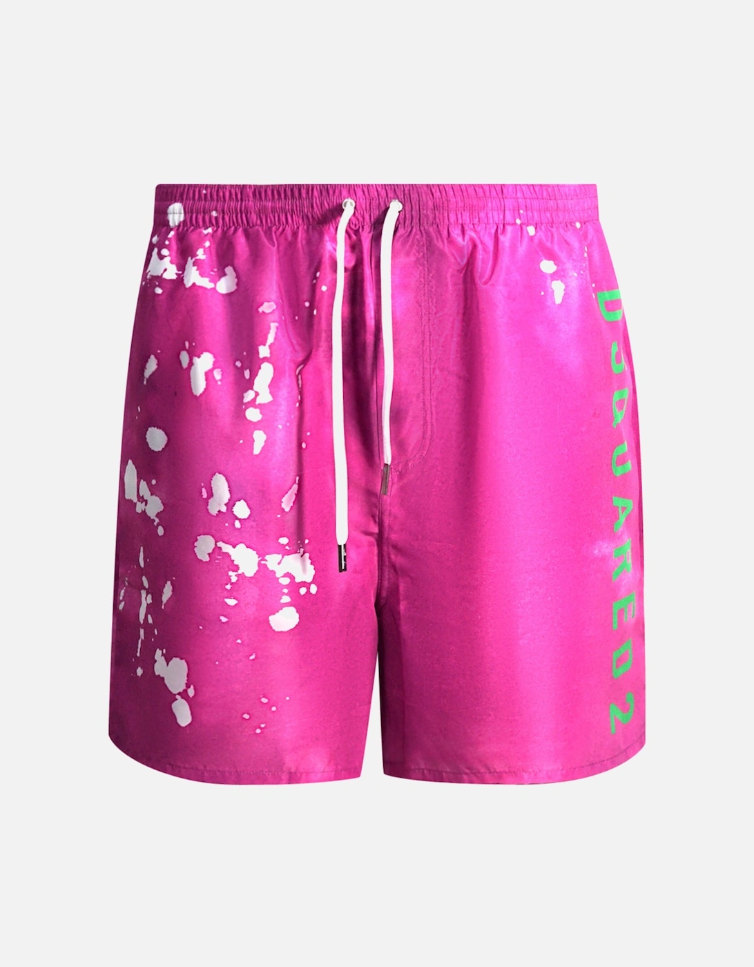 Acid Wash Pink Swim Shorts, 4 of 3