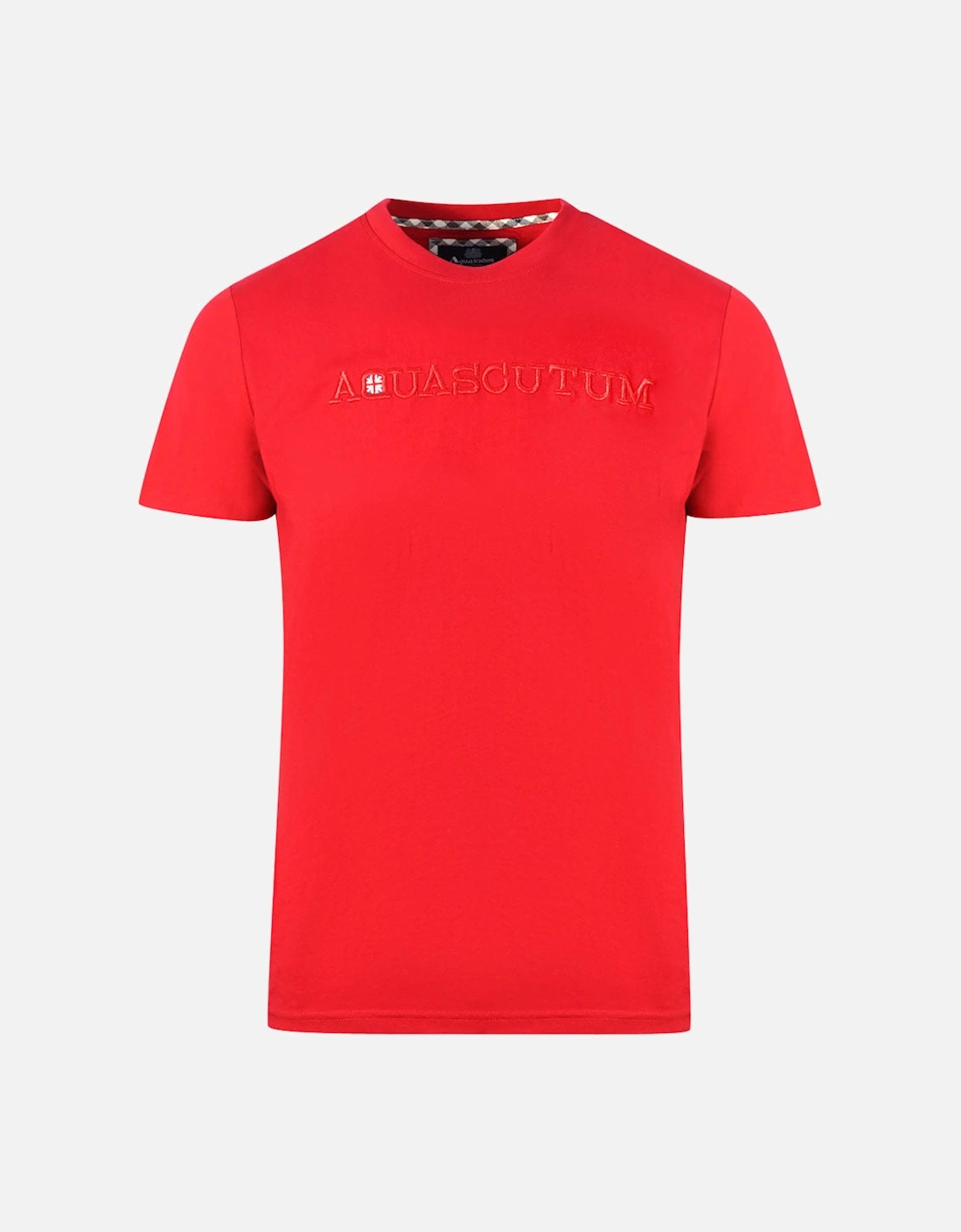 Brand Embossed Logo Red T Shirt, 3 of 2