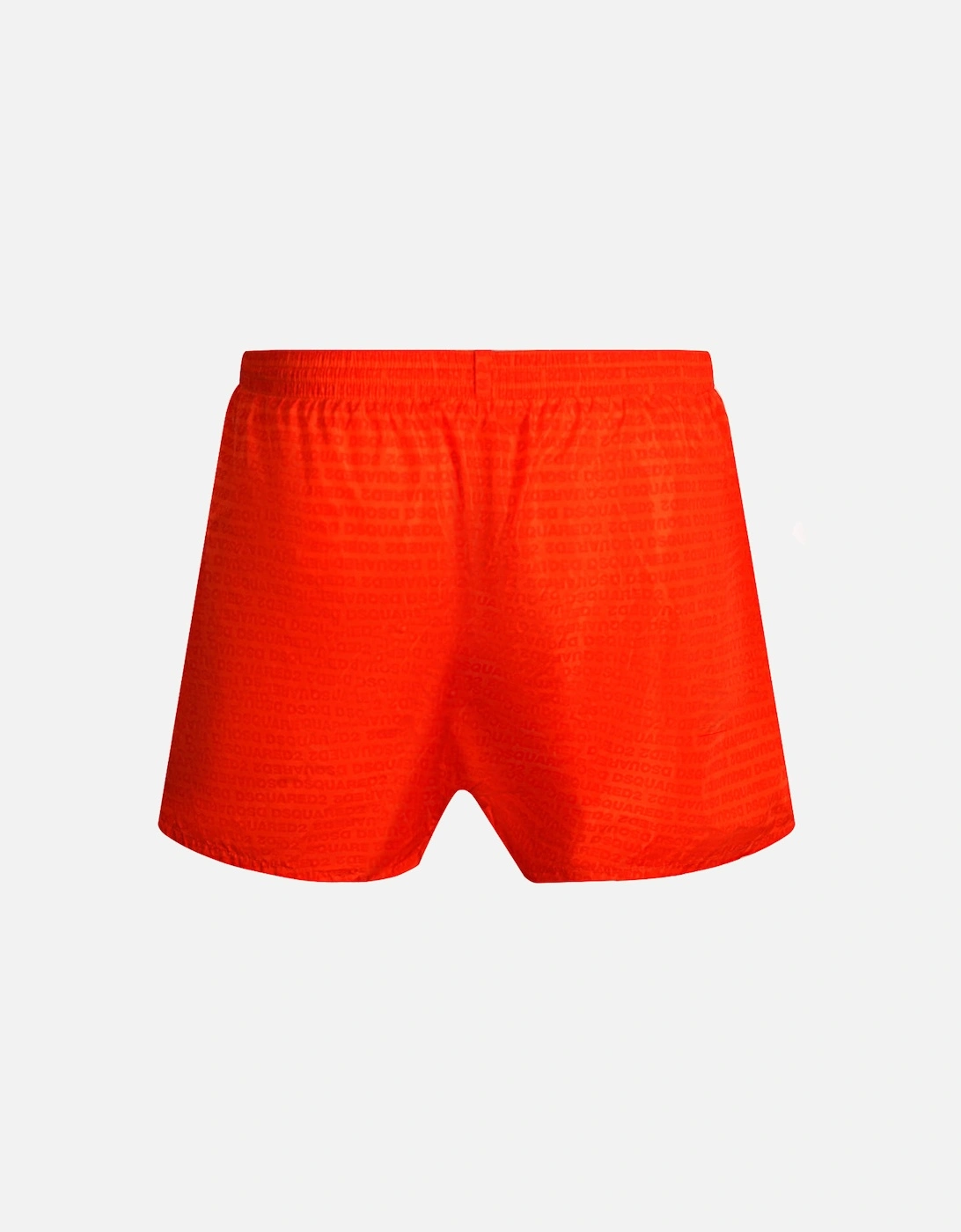 All-over Design Red Swim Shorts