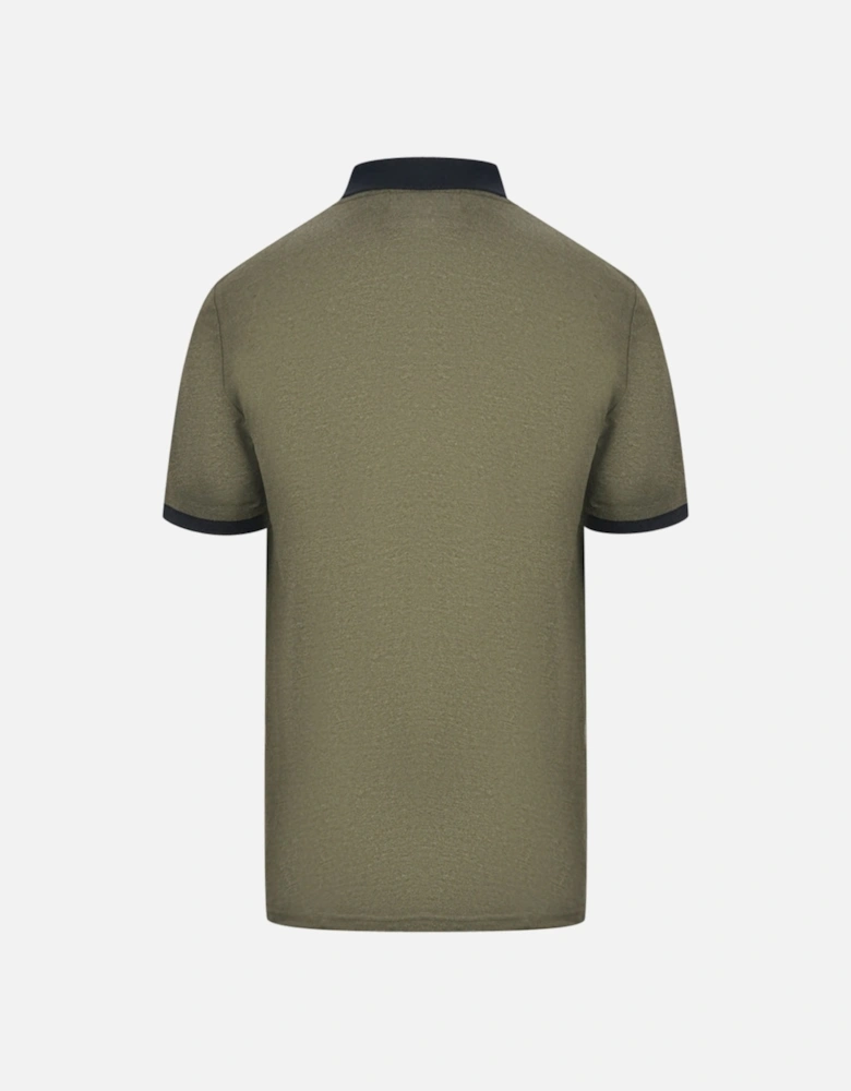 Lyle & Scott Olive Green Block Marl Polo Shirt