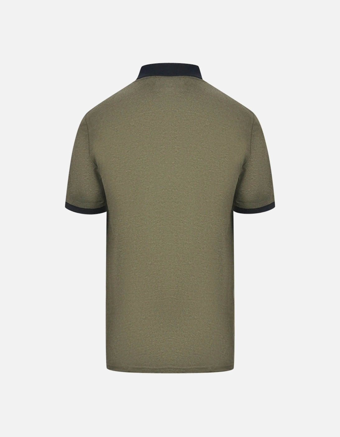 Lyle & Scott Olive Green Block Marl Polo Shirt