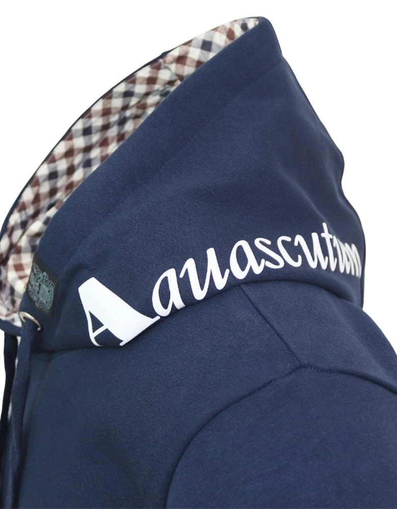 Branded Hood Navy Blue Hoodie