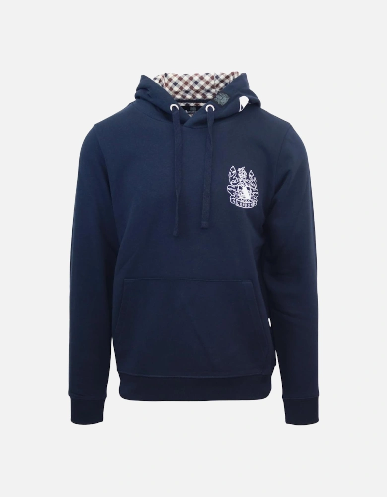 Branded Hood Navy Blue Hoodie