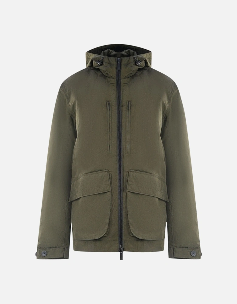 Lyle & Scott Plain Hooded Green Jacket