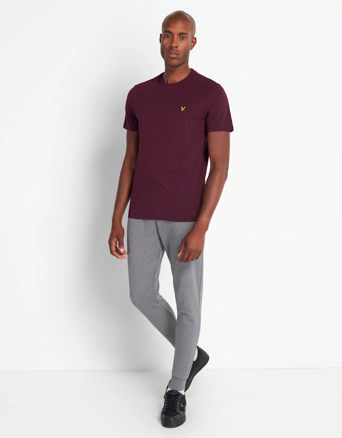 Lyle & Scott Men's Organic Cotton Plain T-Shirt, Charcoal Marl - Image 8