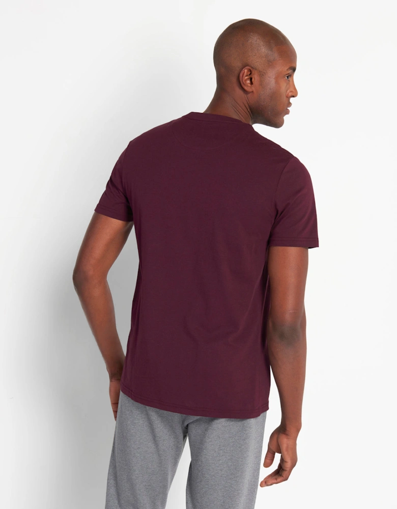 Lyle & Scott Plain Burgundy T-Shirt