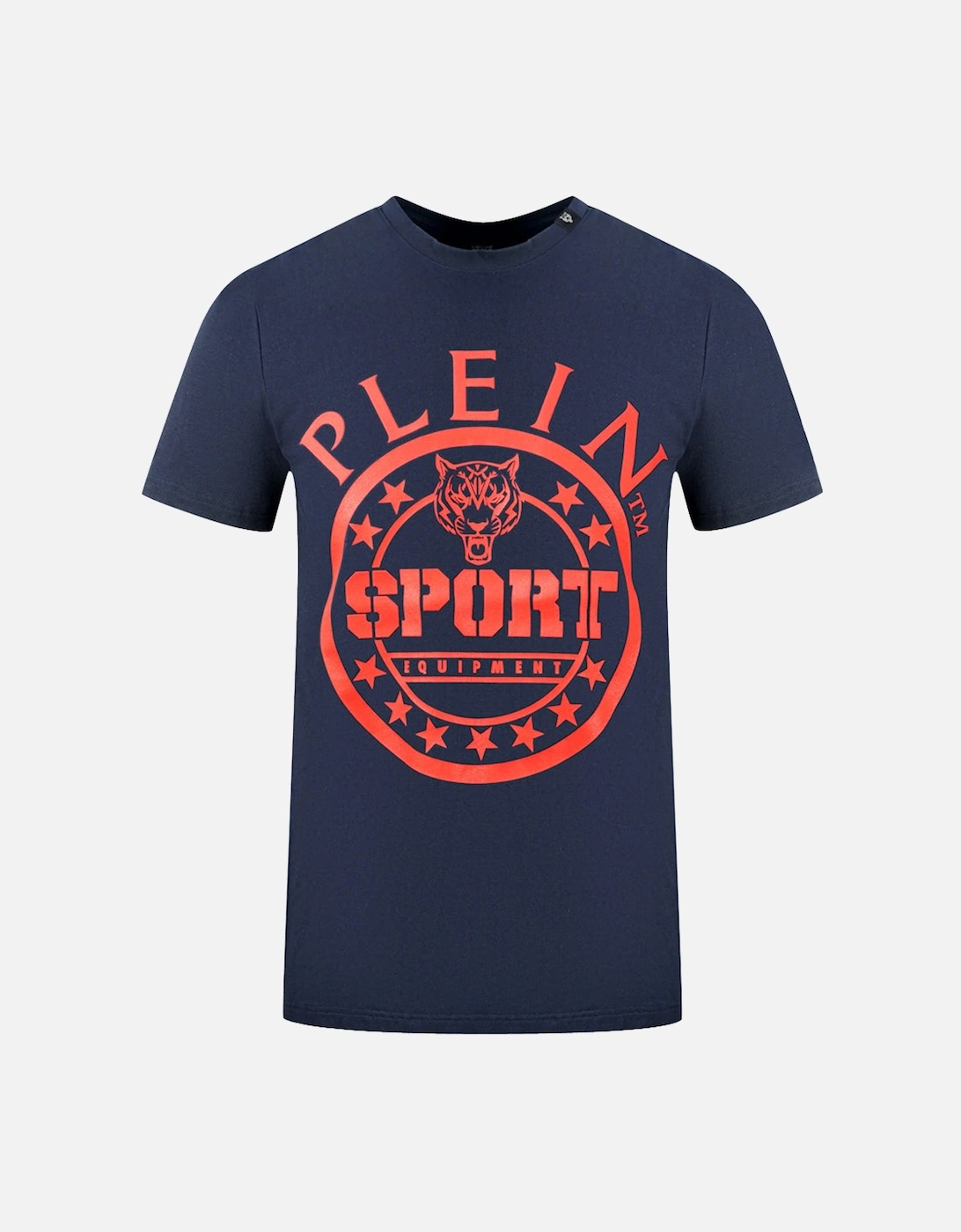 Plein Sport Large Circle Logo Navy Blue T-Shirt, 3 of 2