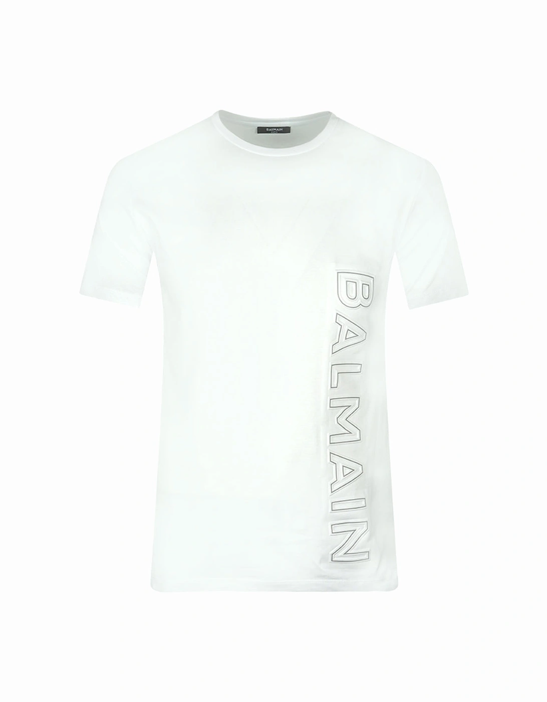 Brand Embossed Logo White T-Shirt, 3 of 2