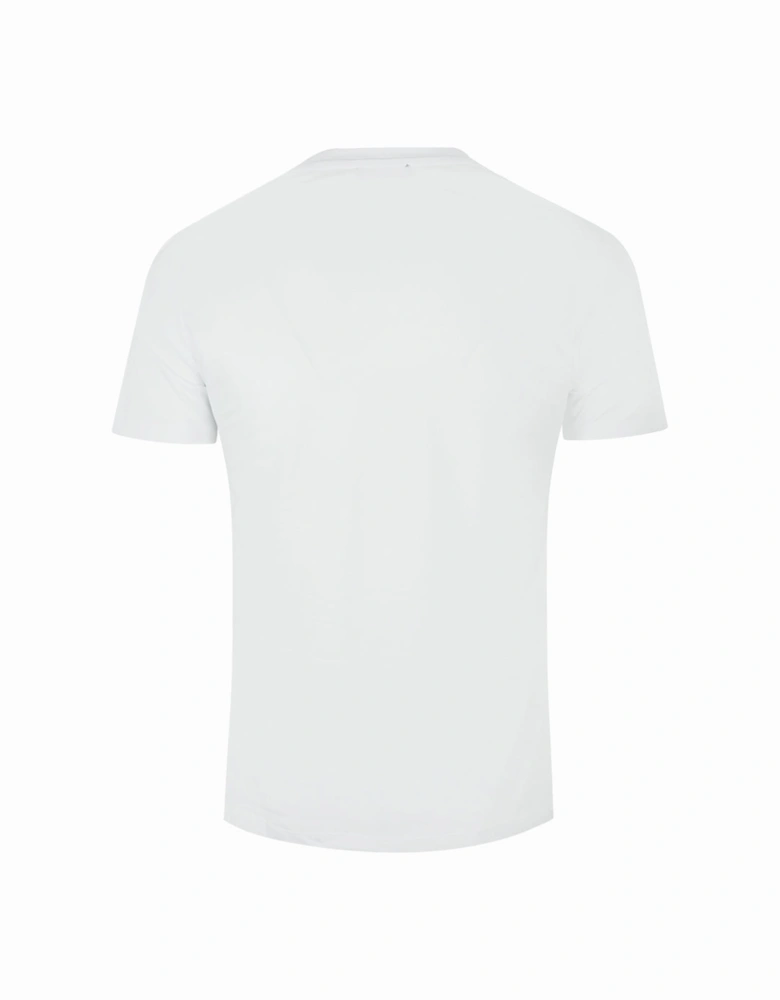 Brand Embossed Logo White T-Shirt