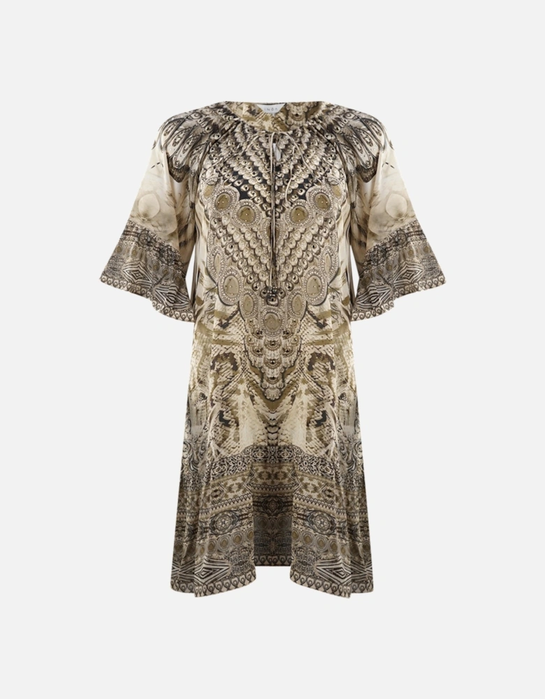 Makucha Panthera 1202117 Long Sleeve Silk Gypsy Dress