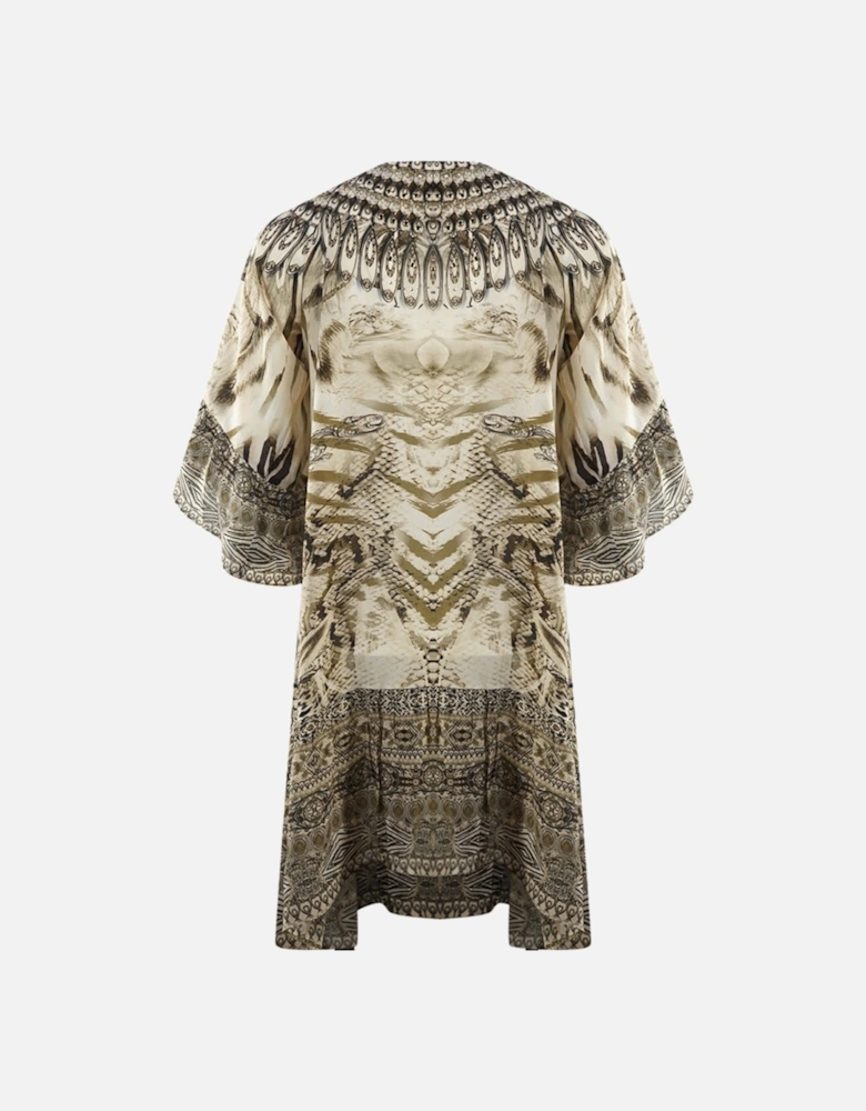 Makucha Panthera 1202117 Long Sleeve Silk Gypsy Dress