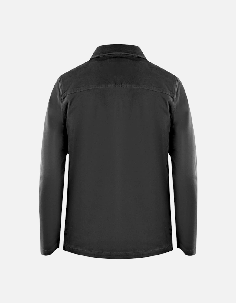 Lyle & Scott Cotton Ripstop Black Overshirt Jacket