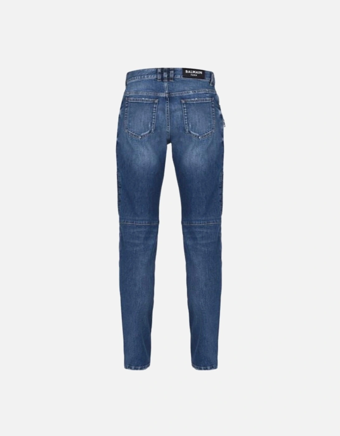 Ribbed Knees Blue Jeans, 4 of 3