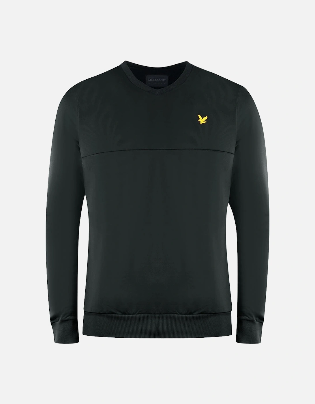 Lyle & Scott V-Neck Colour Block Midlay Black Jumper, 3 of 2