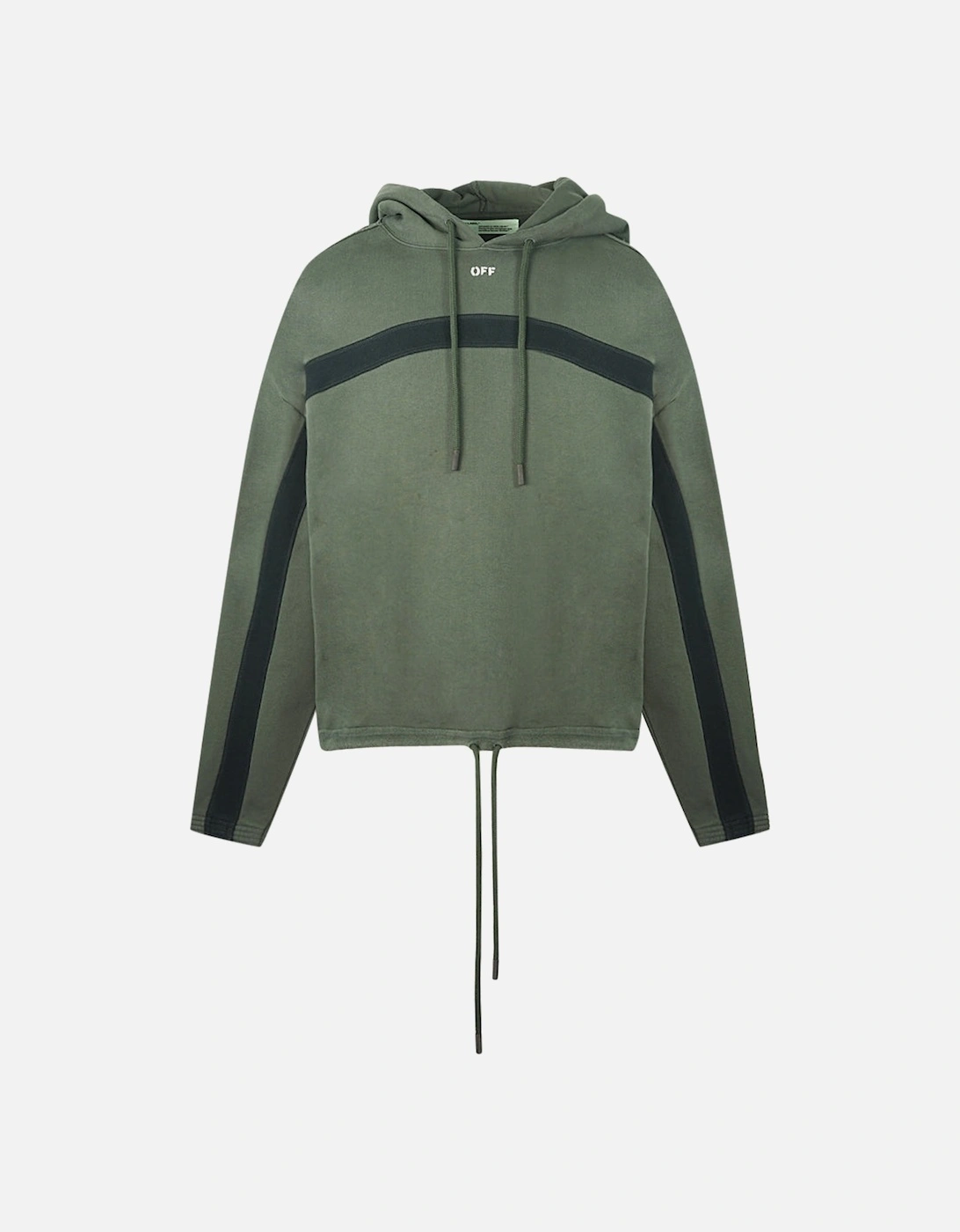 Black Chest Panel Green Hoodie, 3 of 2
