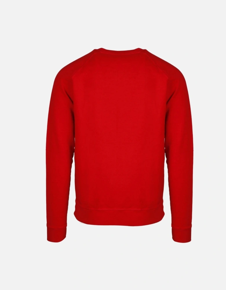 Classic Raglan Fit Logo Red Sweater